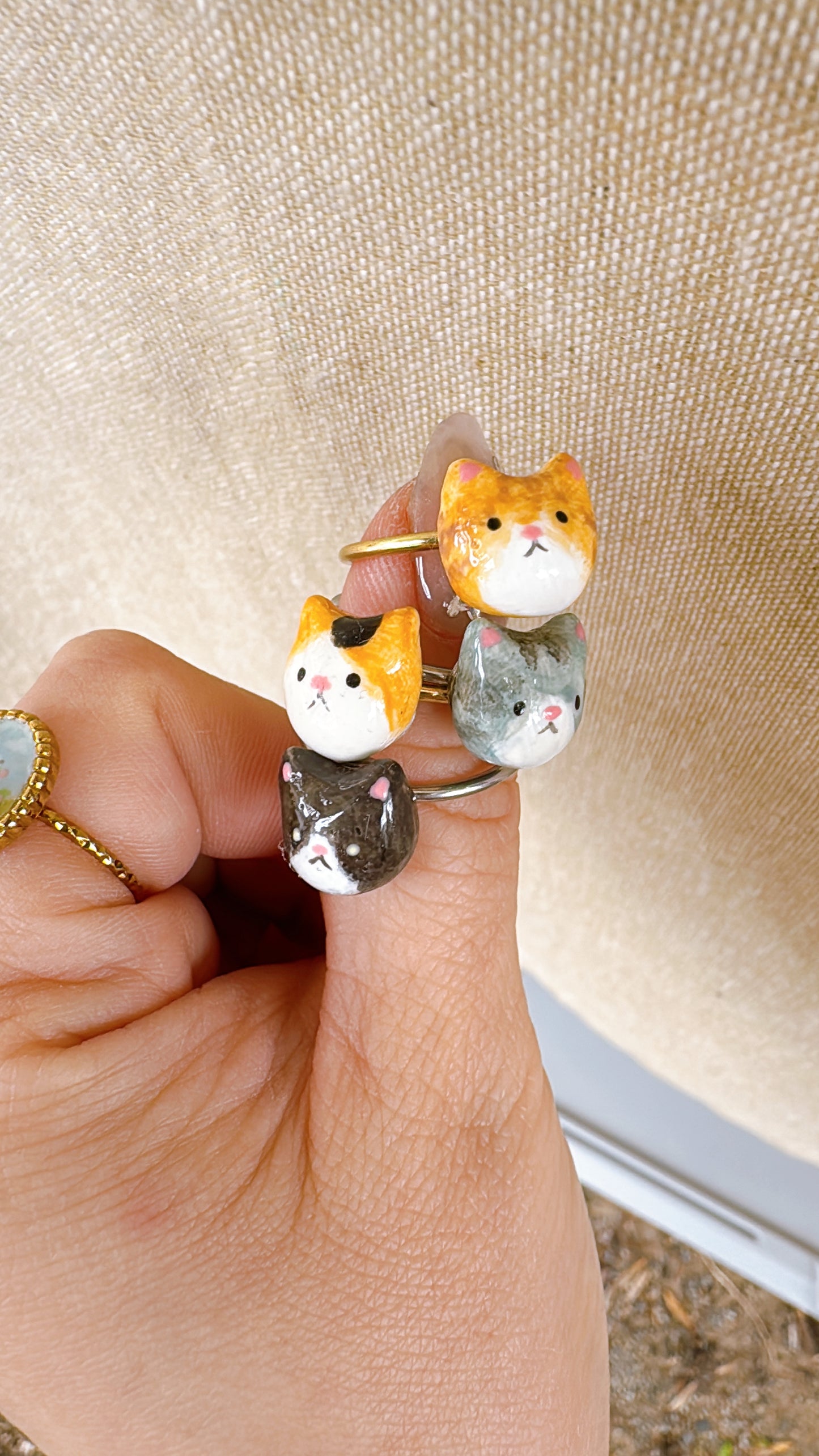 Cat Ring (Handmade & Personalised)
