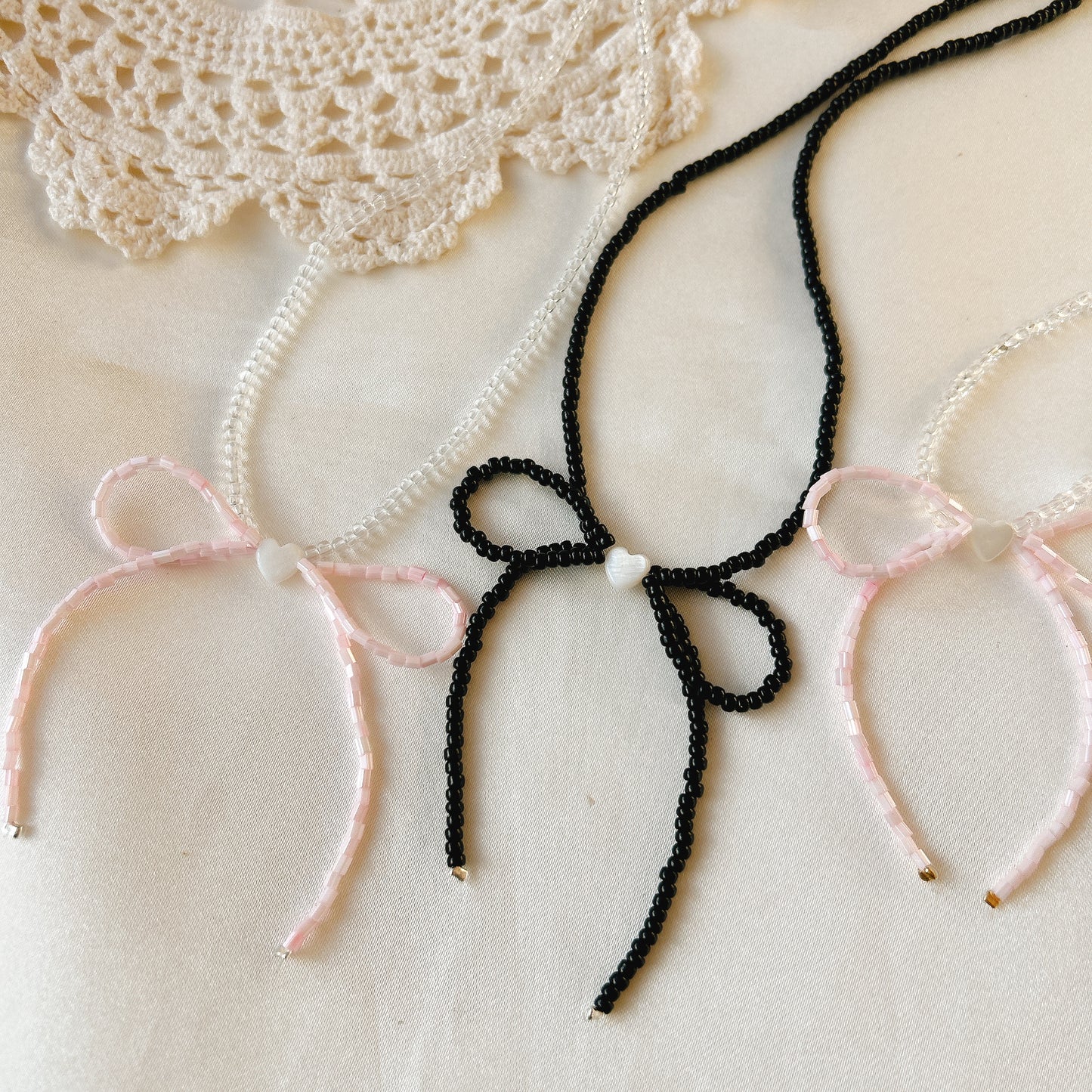 Beth Bow Ribbon Necklace