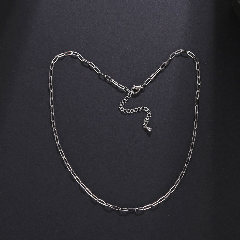 Abby Paperclip Chain Necklace Personalised
