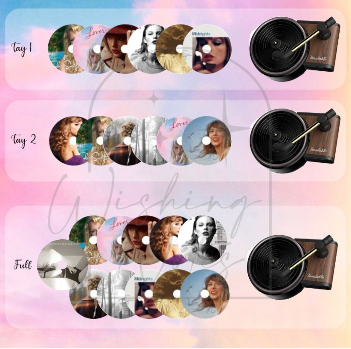 Pre-order Est April Air Fresheners Taylor Swift inspired Vinyls Player, gift for her, era tour