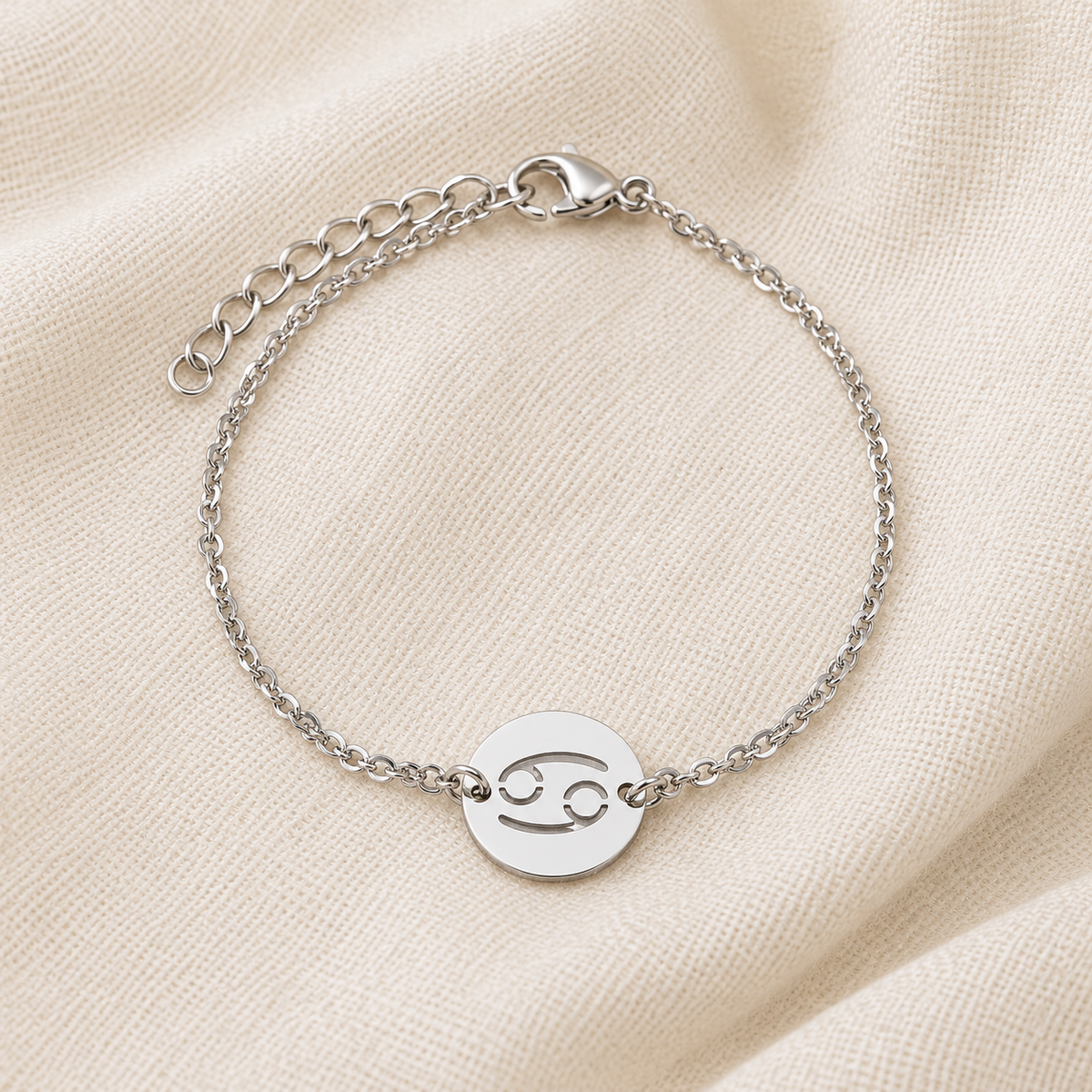 Zodiac Charms Bracelet Silver Personalised