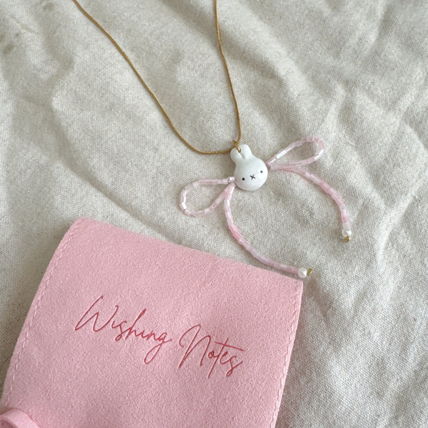 Miffy Ribbon Beaded Necklace