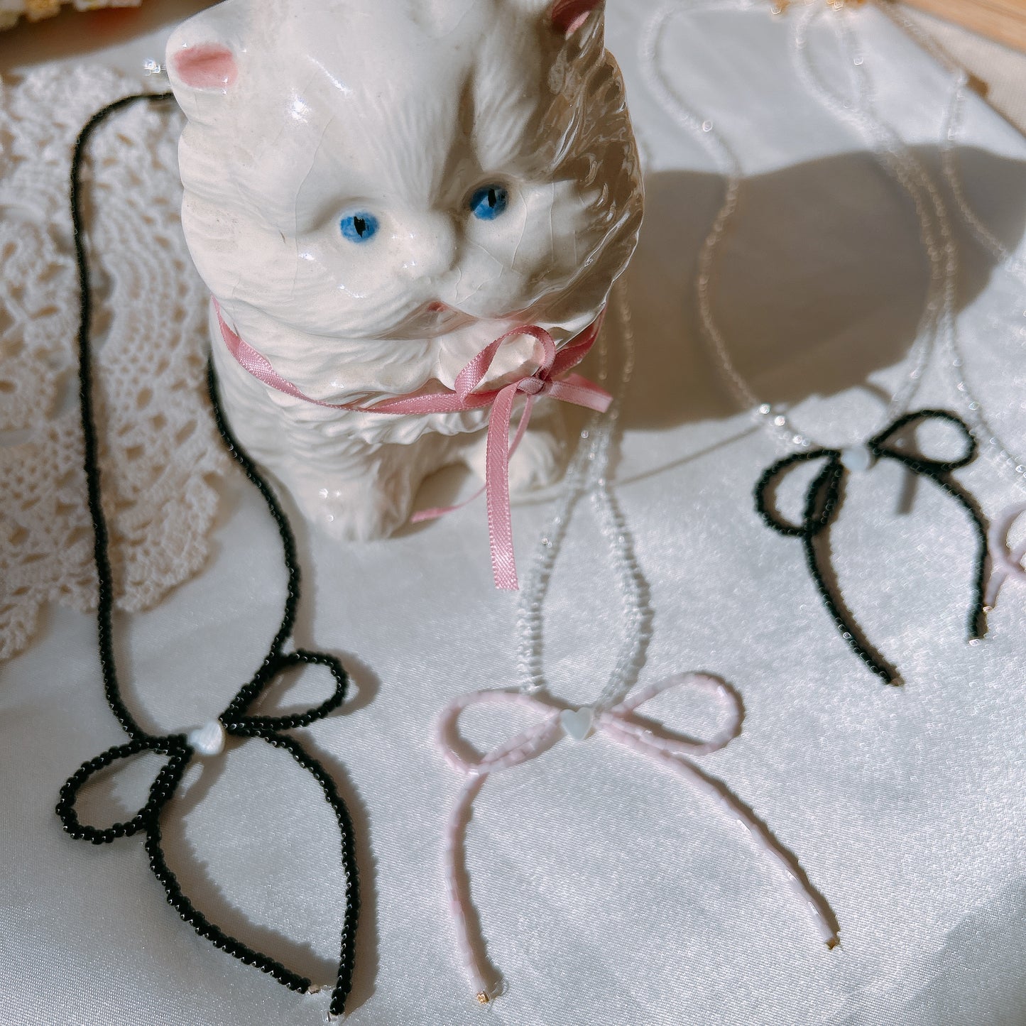 Beth Bow Ribbon Necklace