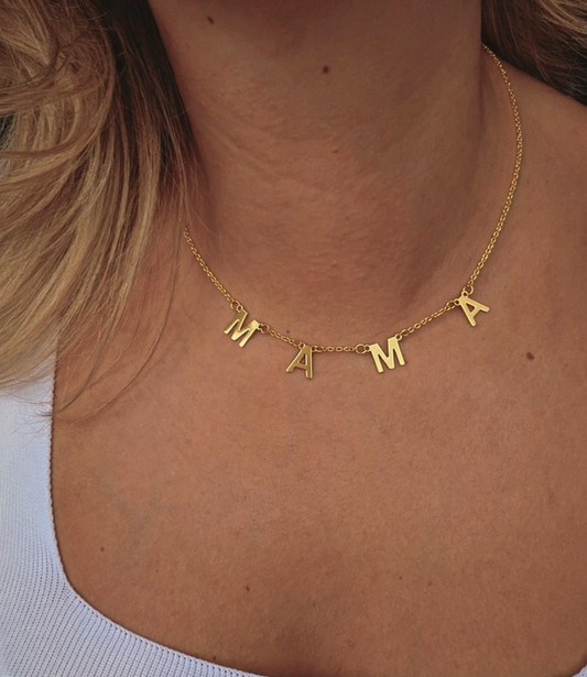 MAMA Initial Charms Necklaces