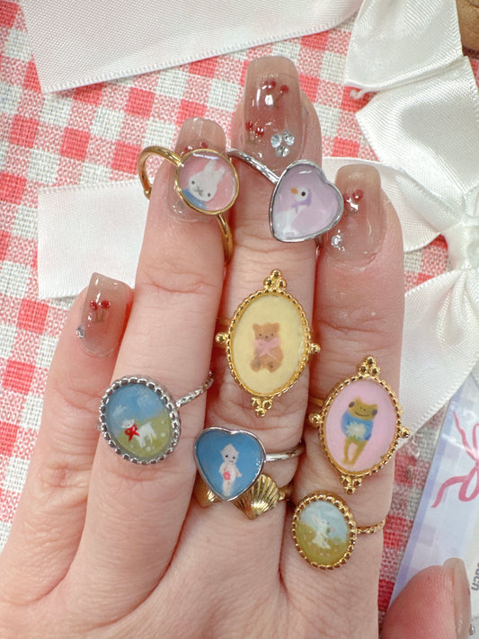 Mini Art Ring 🍒Personalised🍒