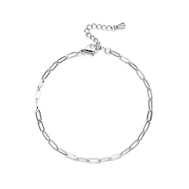 Abby Paperclip Silver (16+5cm)