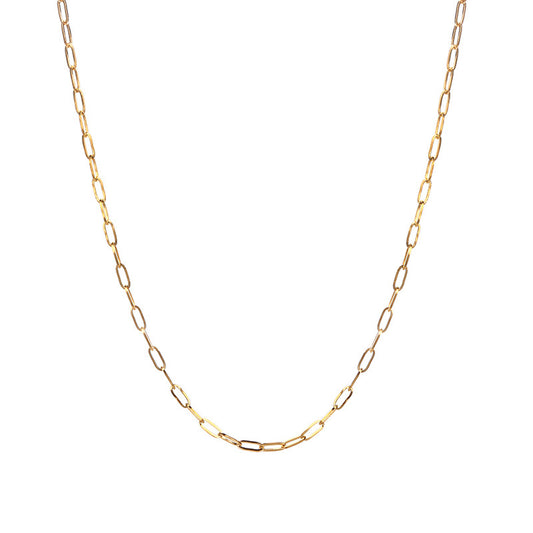 Paperclip Necklace Chain Necklace | Waterproof  Non Tarnish