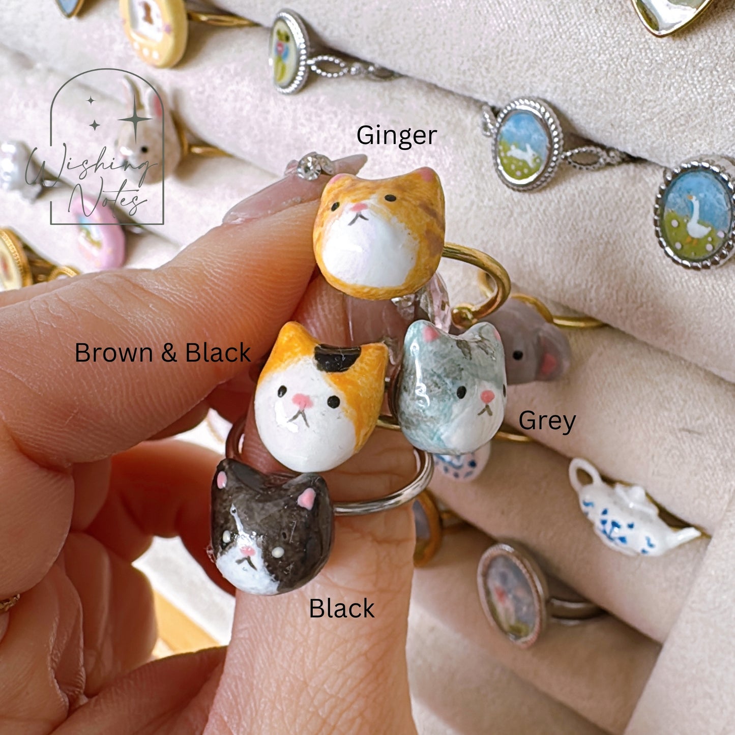Cat Ring (Handmade & Personalised)