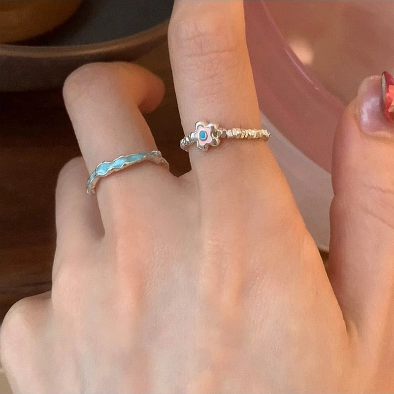 Pippa Blue Sea Adjustable ring