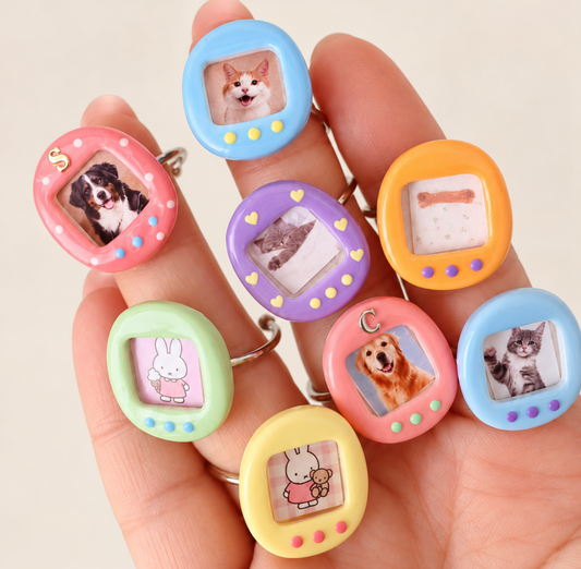 Mini Tamagotchi Photo Ring (Personalised)
