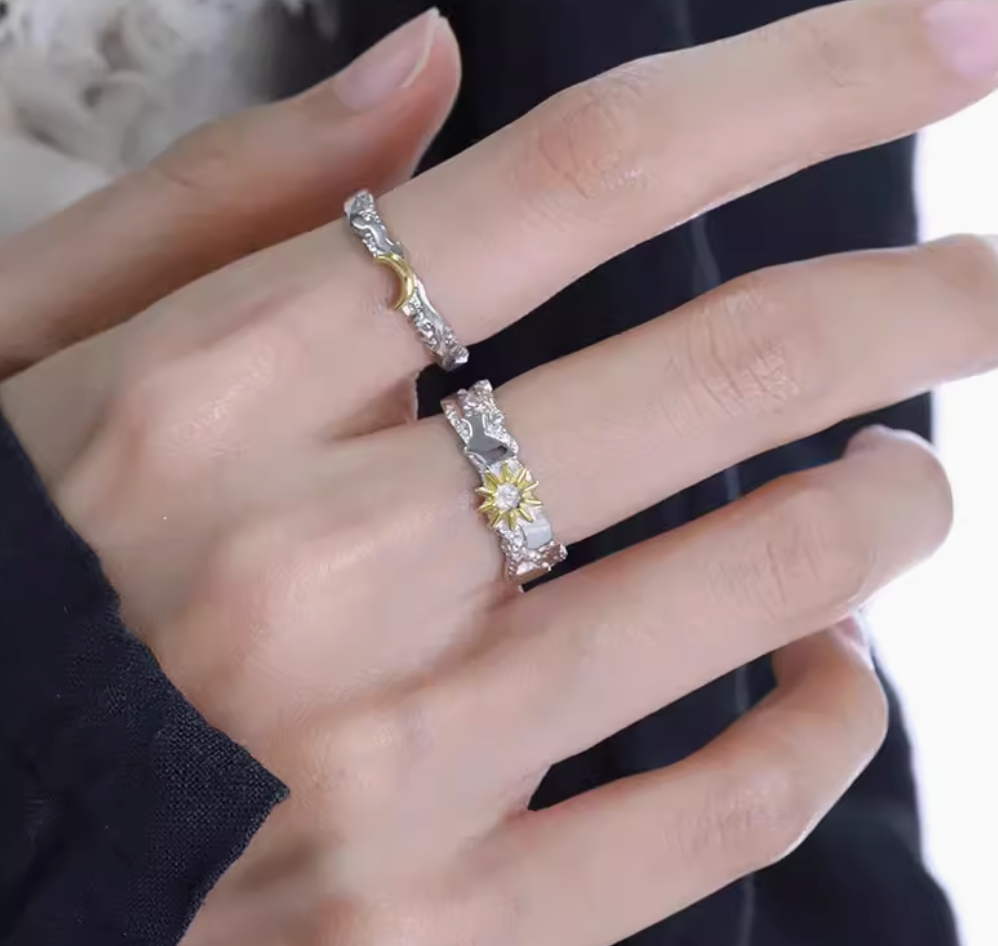 Ingrid sun & Moon Adjustable ring