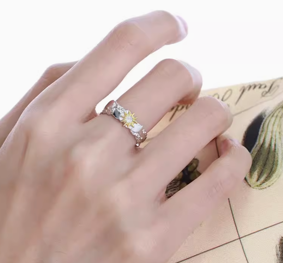 Ingrid sun & Moon Adjustable ring