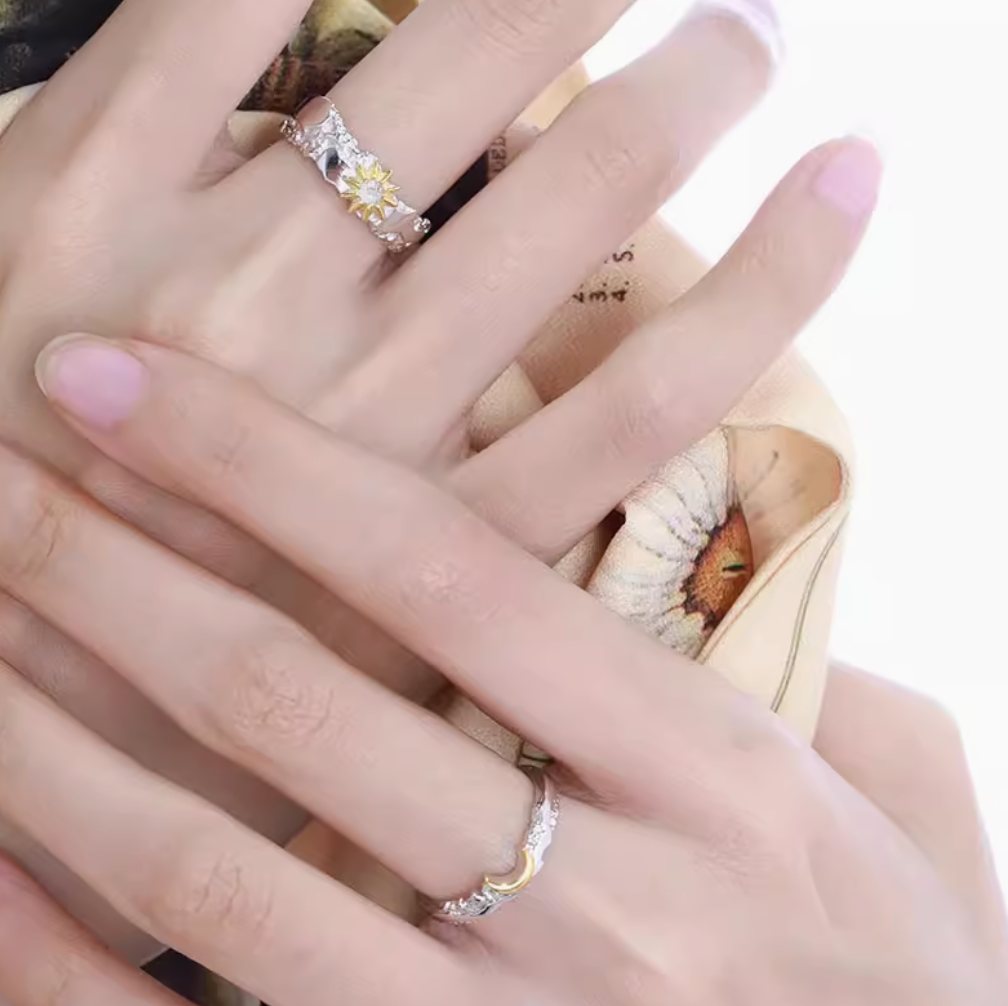 Ingrid sun & Moon Adjustable ring