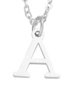 Initial Charms Silver Necklace | Waterproof  Non Tarnish