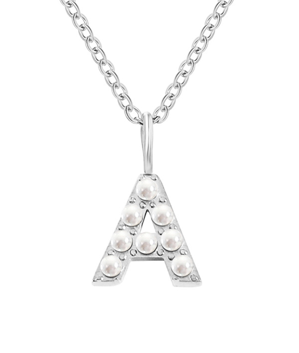 Kelly Customised Pearl Letters Charms Necklaces Personalised
