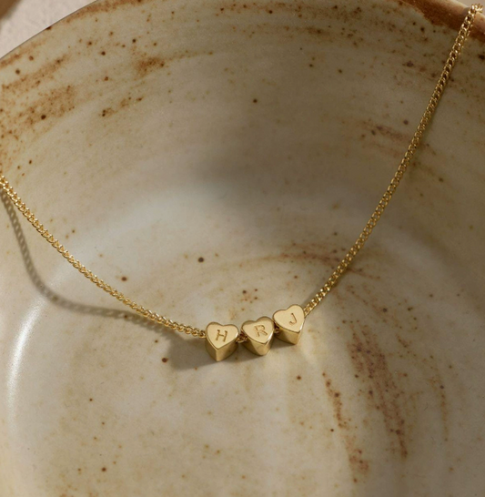Zoe Personalised initial & Birthstone Charms Necklace