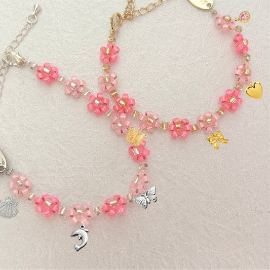 Tilly Design your own Charms with Daisy Floral Bracelet