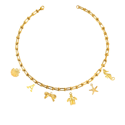 Eve DYO Chain Charms Necklace (Thick Chain)
