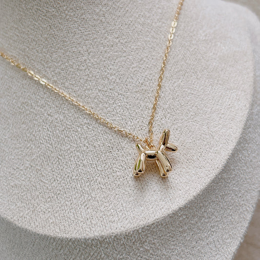 Gold Dog Necklace