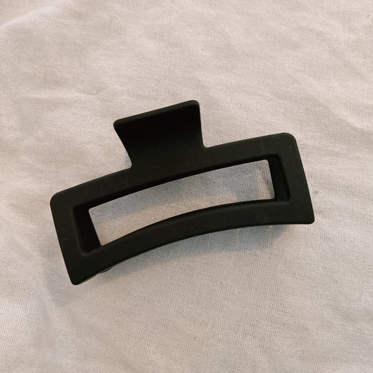 Jumbo Black Square Hair Clip