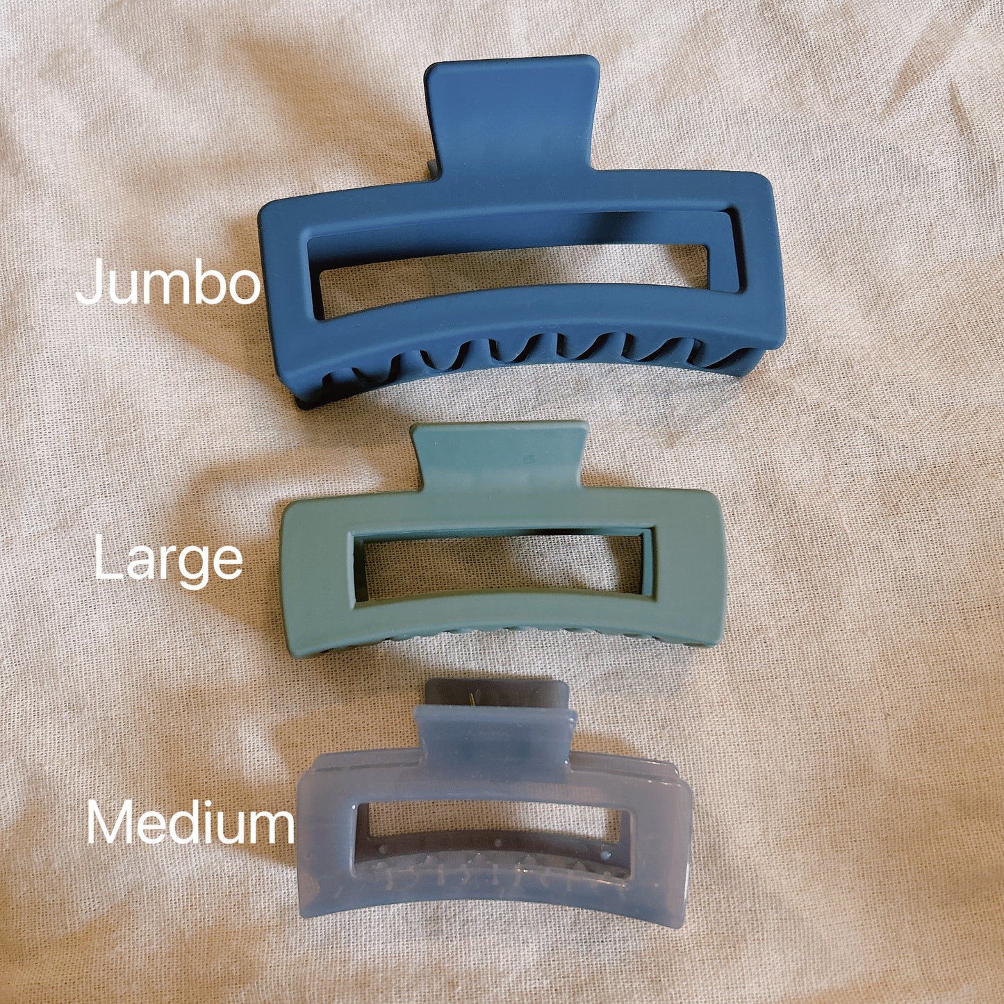 Jumbo Black Square Hair Clip