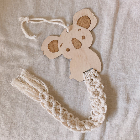 Wooden Koala Hairclip & Earring Hanger