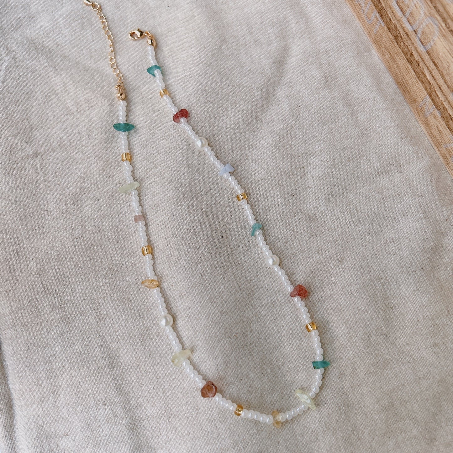 Paige Crystal Beaded Necklace