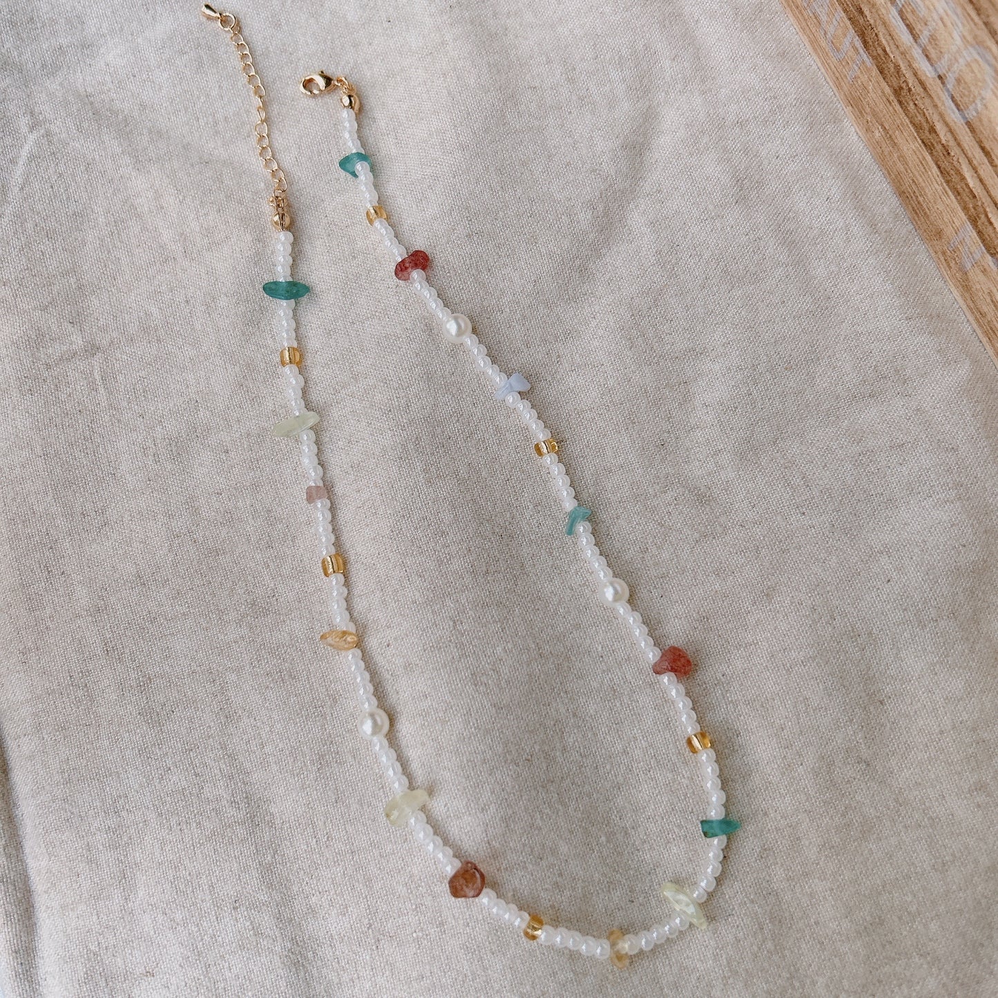 Paige Crystal Beaded Necklace