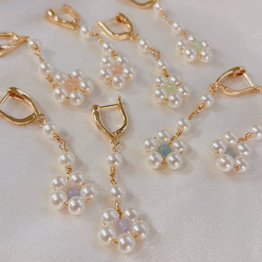 Gemma Floral beaded Earring